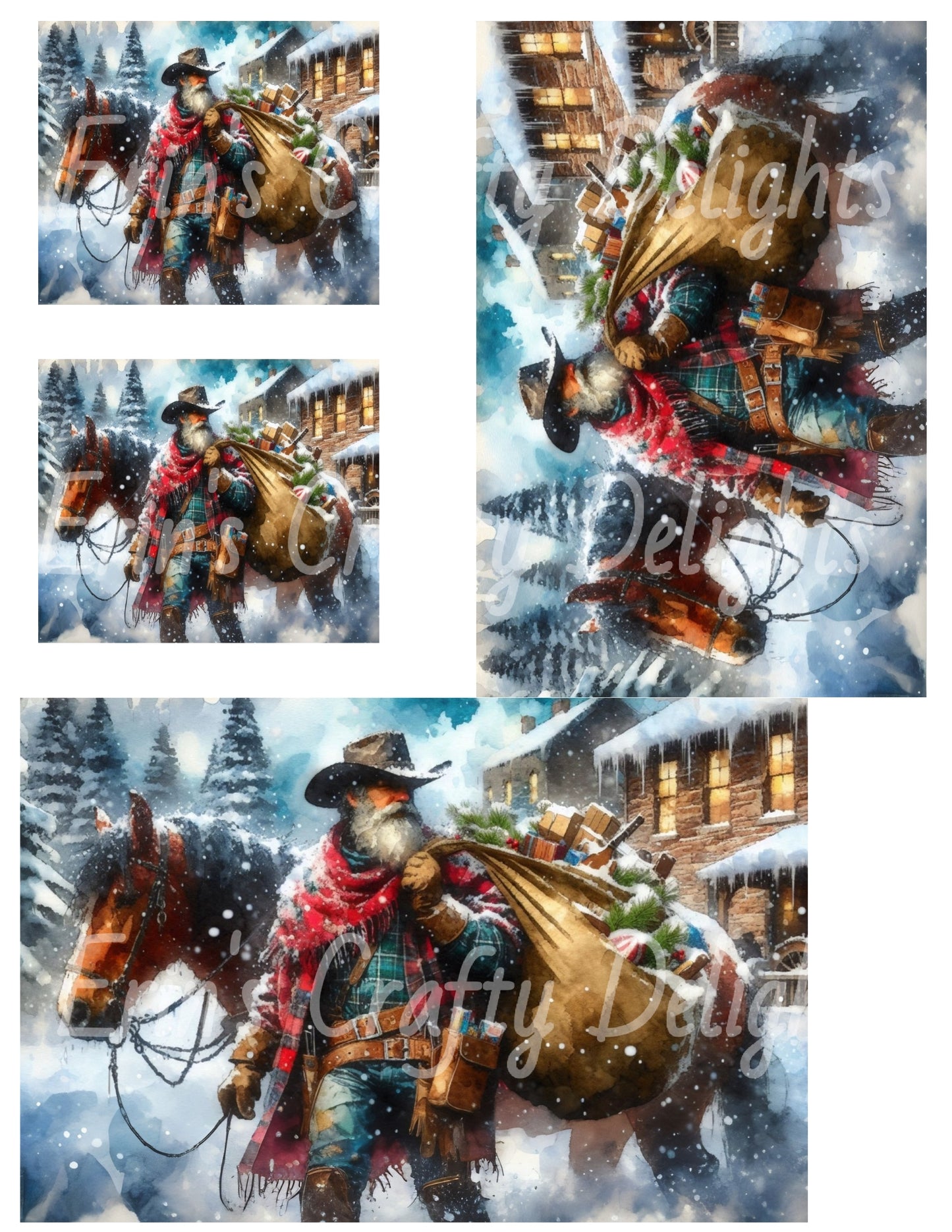 6 Cowboy Santa