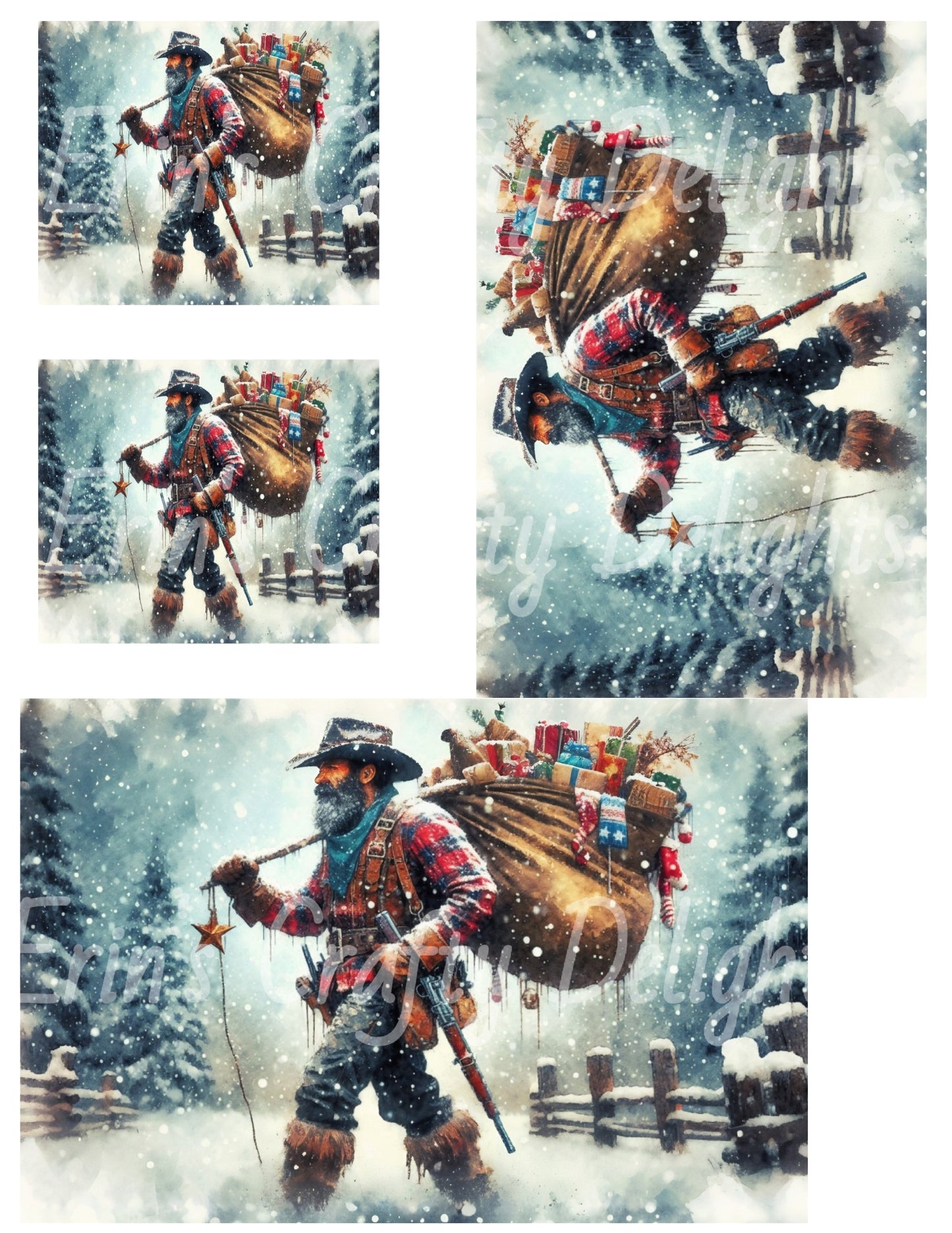 8 Cowboy Santa