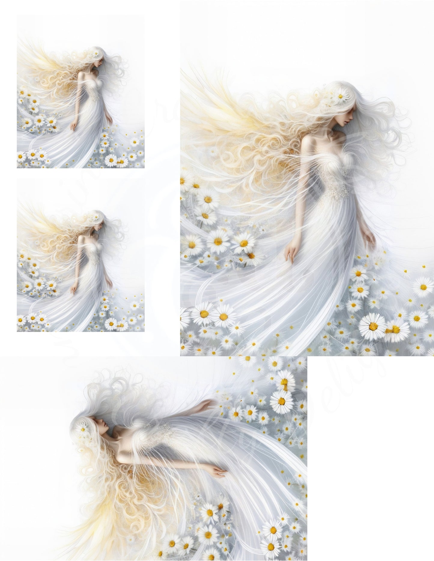 11 VMS Daisy Angel Mix Size Printable Set