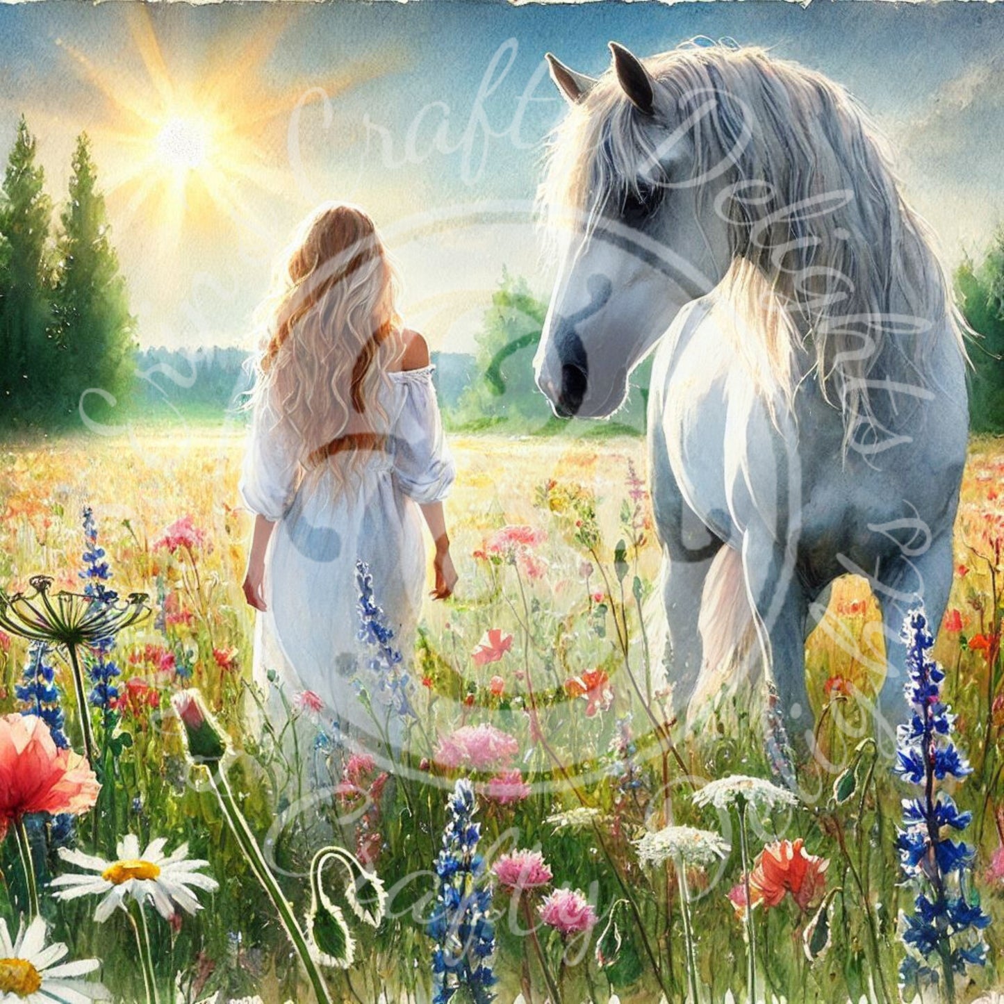 11 Spring Woman & Horse