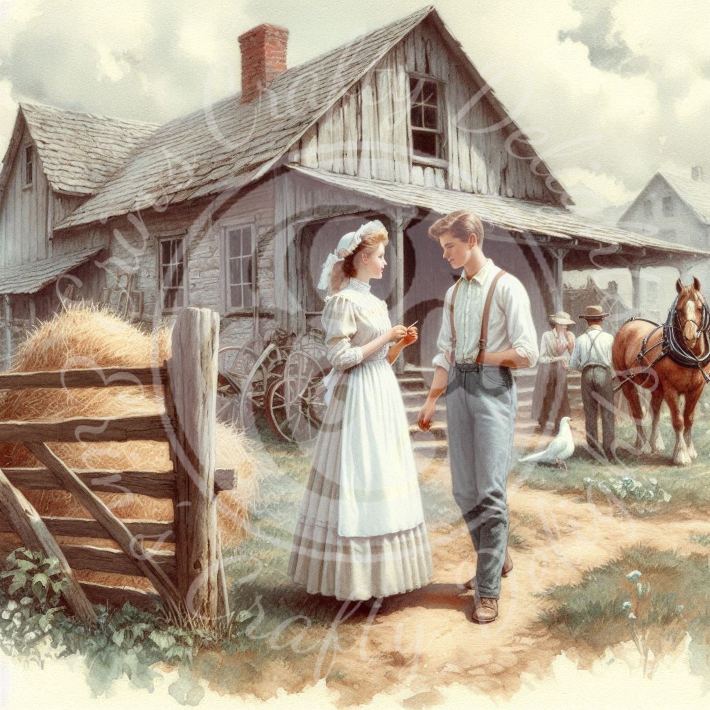 19 Farm Couple in Love