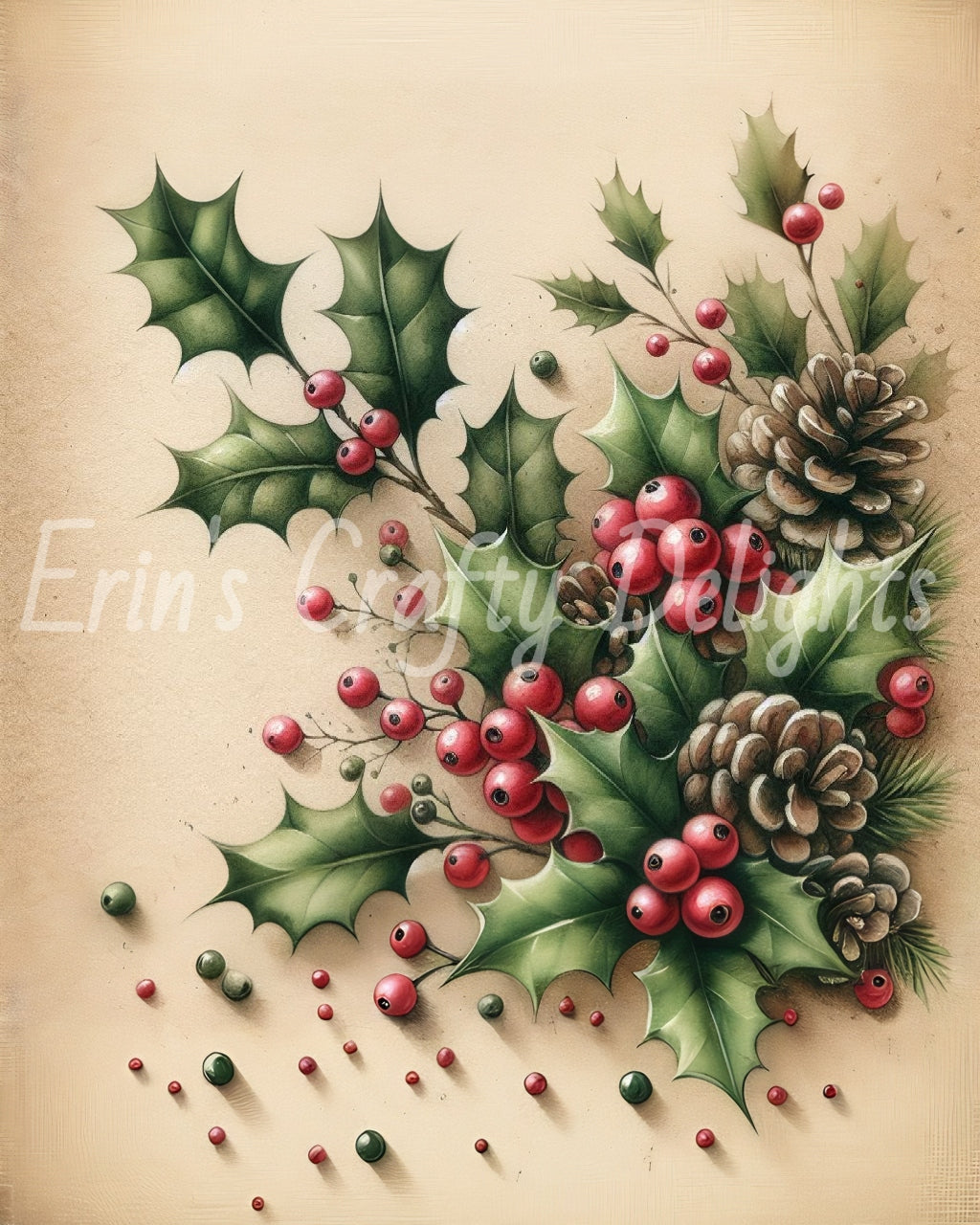 Cowboy Christmas Greenery on Cowhide Bundle