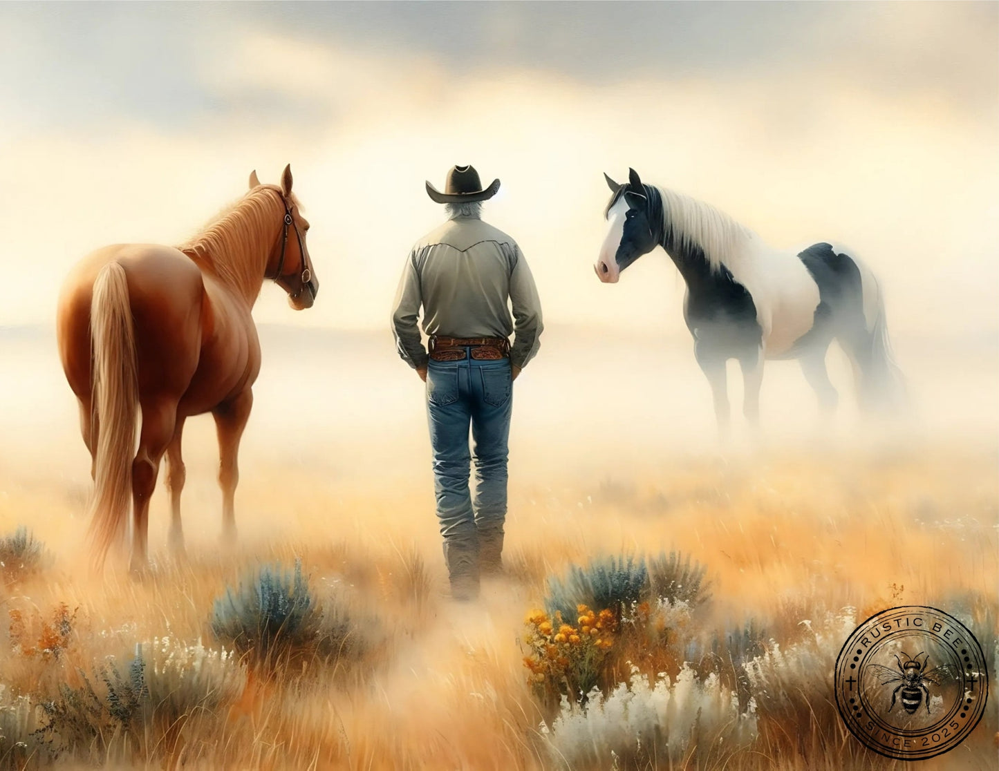 1H A Cowboy's Goodbye 8"x10" Blank Downloadable Printable