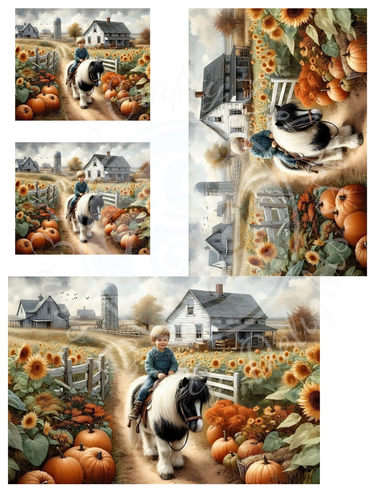 1H Fall Boy & His Pony Printable Set