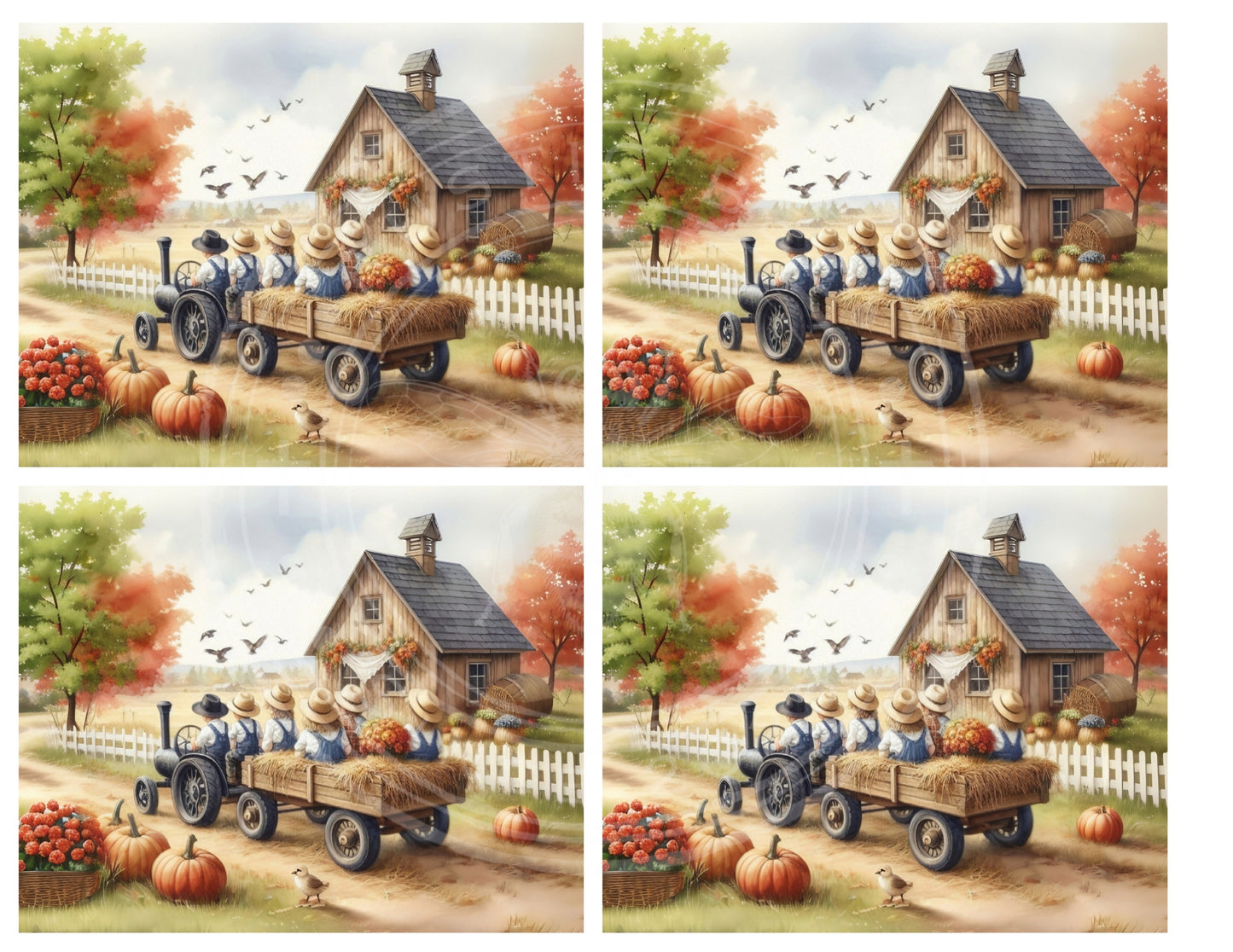 1 MS Hayride Mix Size Downloadable Printable Set