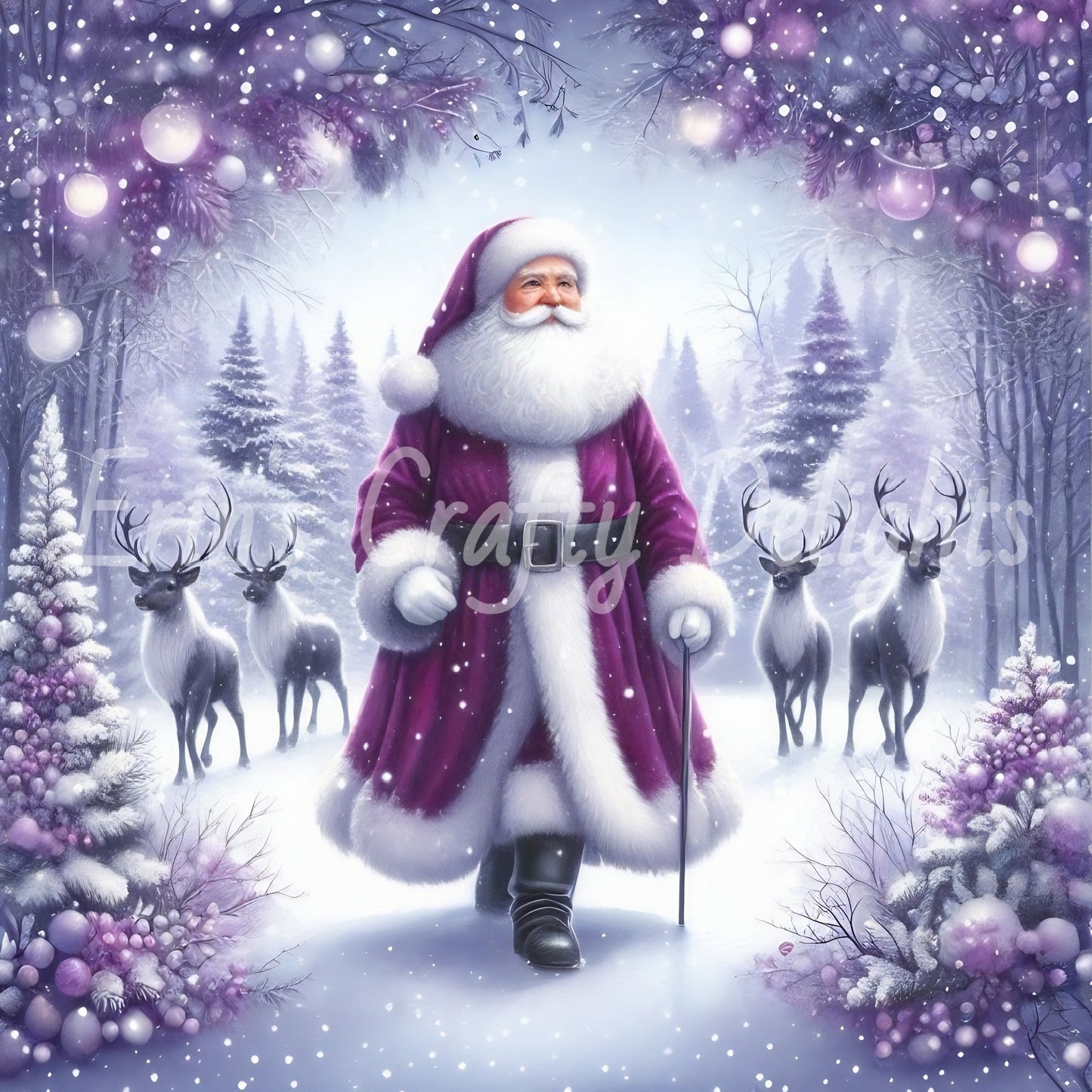 1 Purple Santa