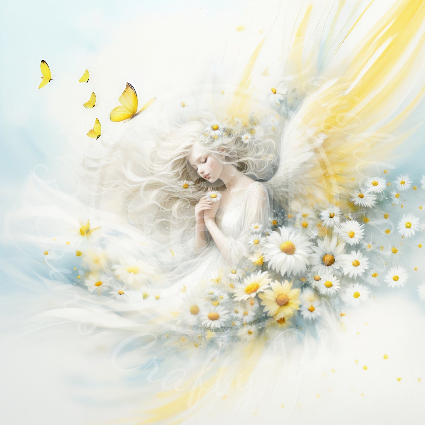 1 VMS Daisy Angel Mix Size Printable Set