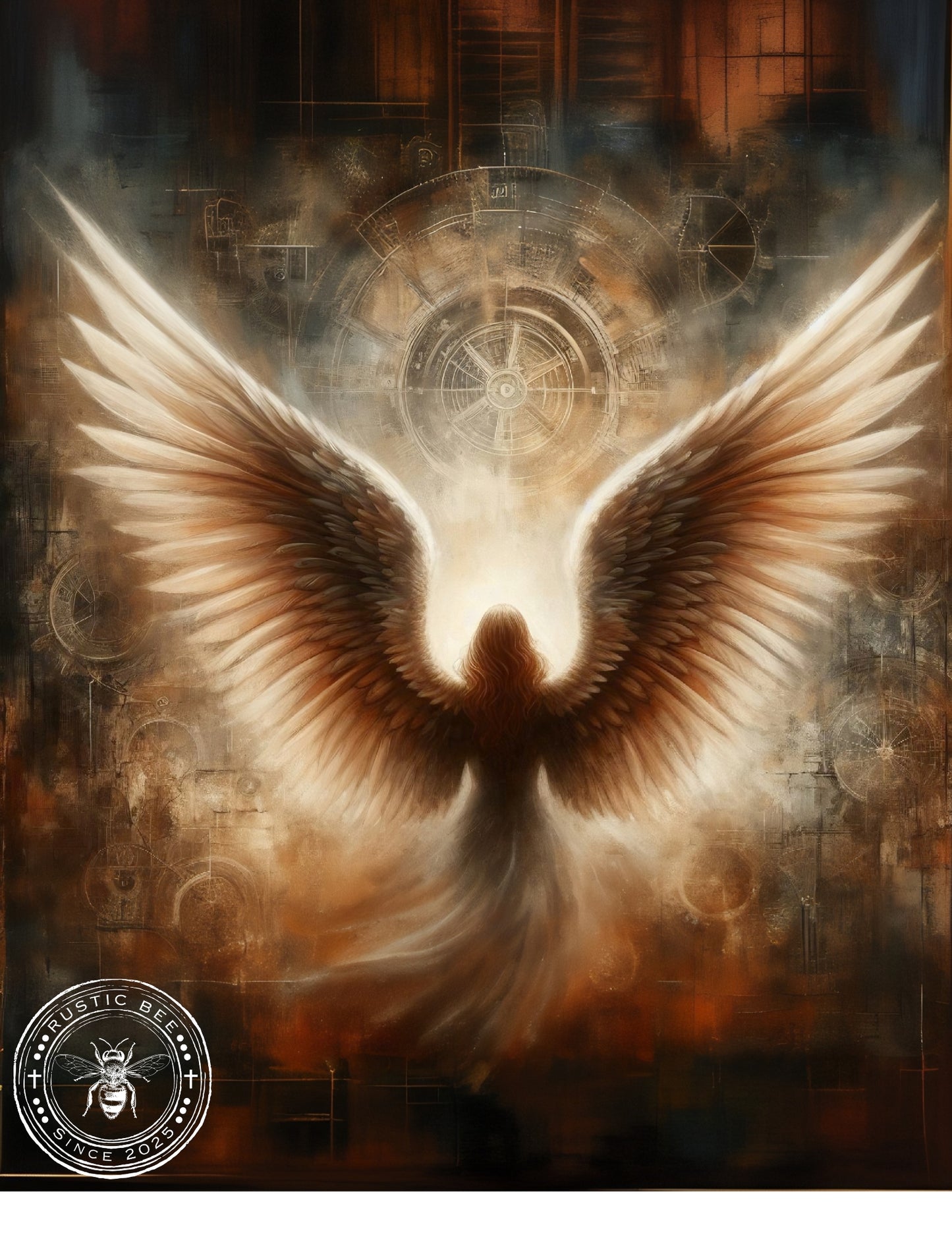1 MS Grunged Angel Mix Size Downloadable Printable Set