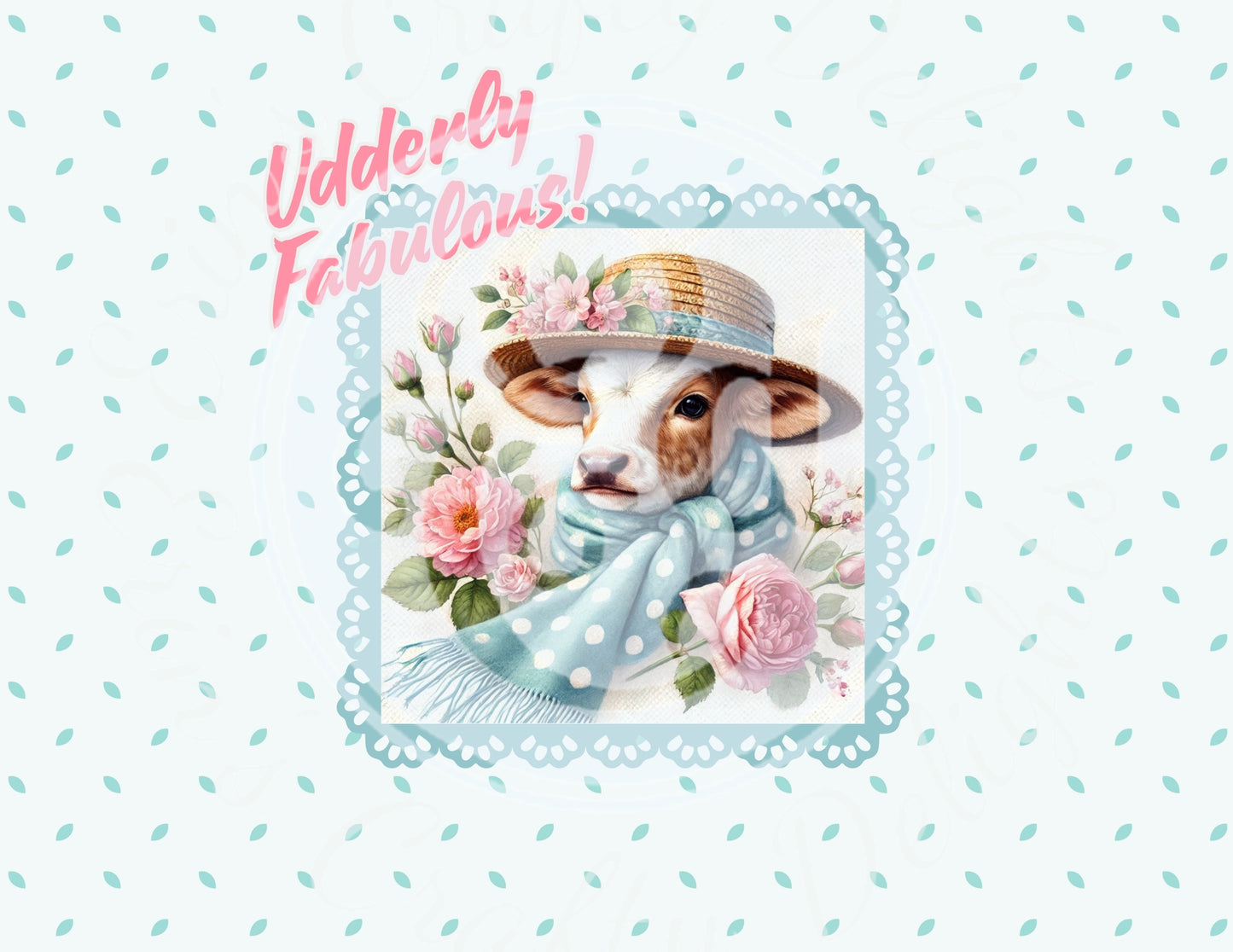 Udderly Fabulous! Brown Cow Printable Set