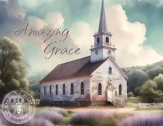 1HMS v1 Inspirational Lavender Amazing Grace Church Mix Size Downloadable Printable Set