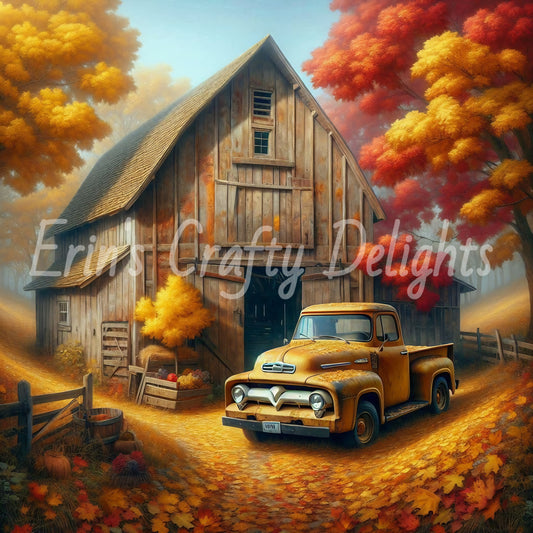 2 Fall Yellow Truck