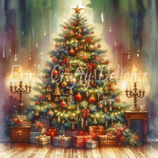 2 Victorian Christmas Tree