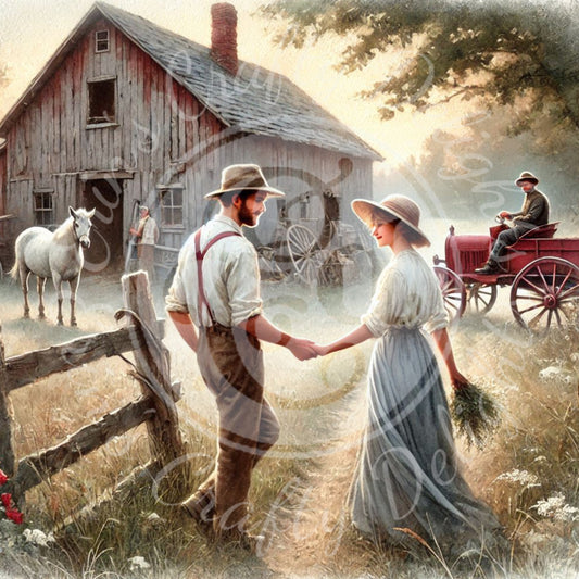 20 Farm Couple in Love