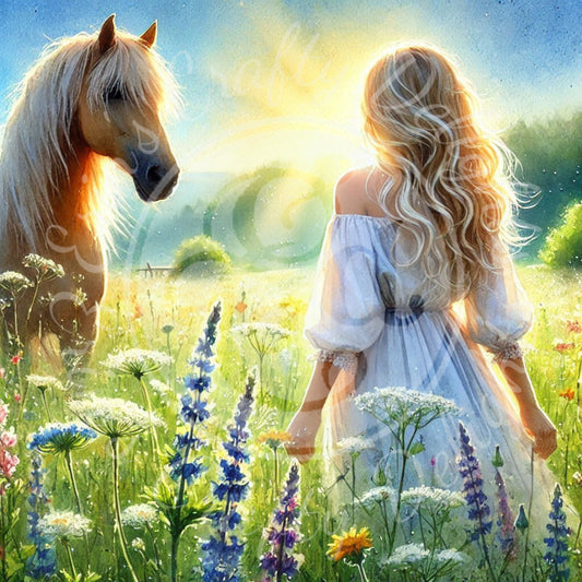 20 Spring Woman & Horse