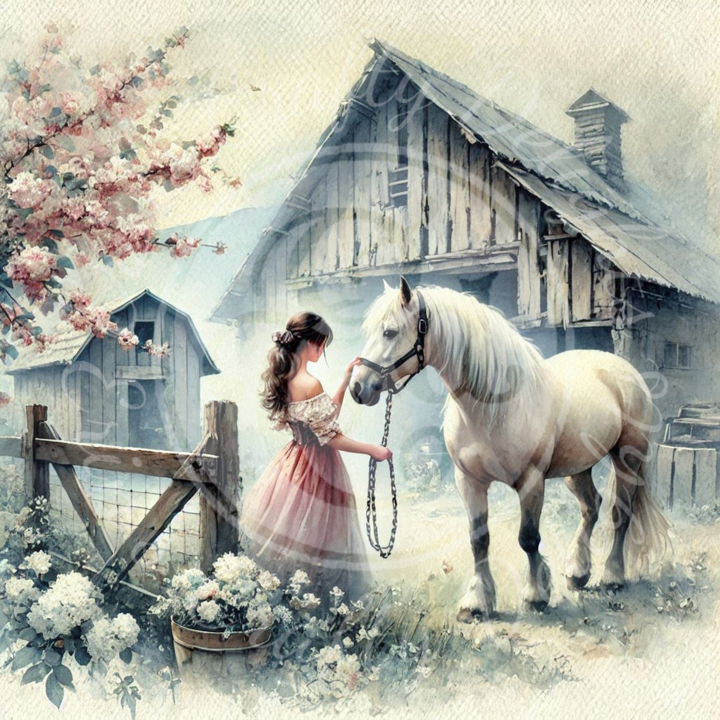 21 Spring Barnyard Scene