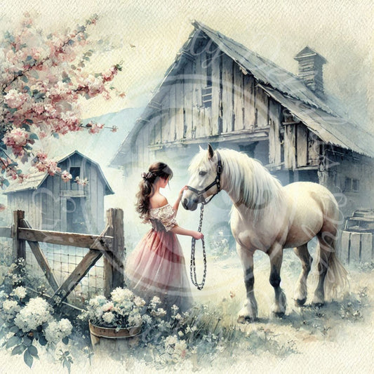 21 Spring Barnyard Scene