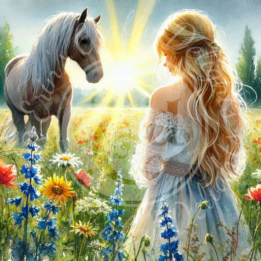 21 Spring Woman & Horse
