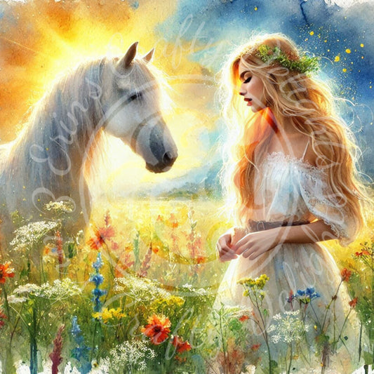22 Spring Woman & Horse