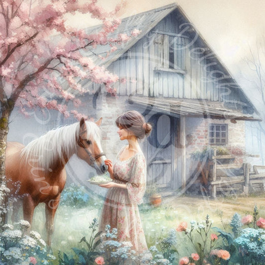 23 Spring Barnyard Scene