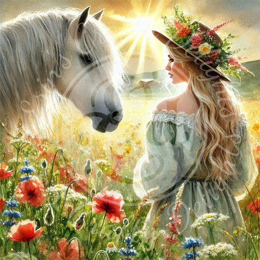 24 Spring Woman & Horse