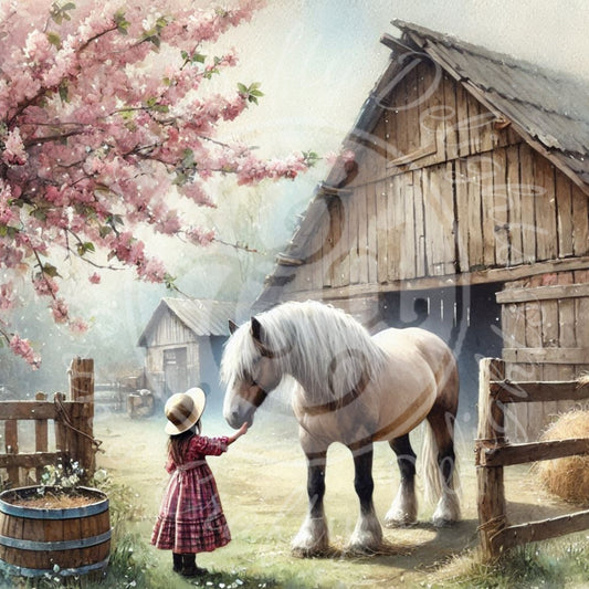26 Spring Barnyard Scene