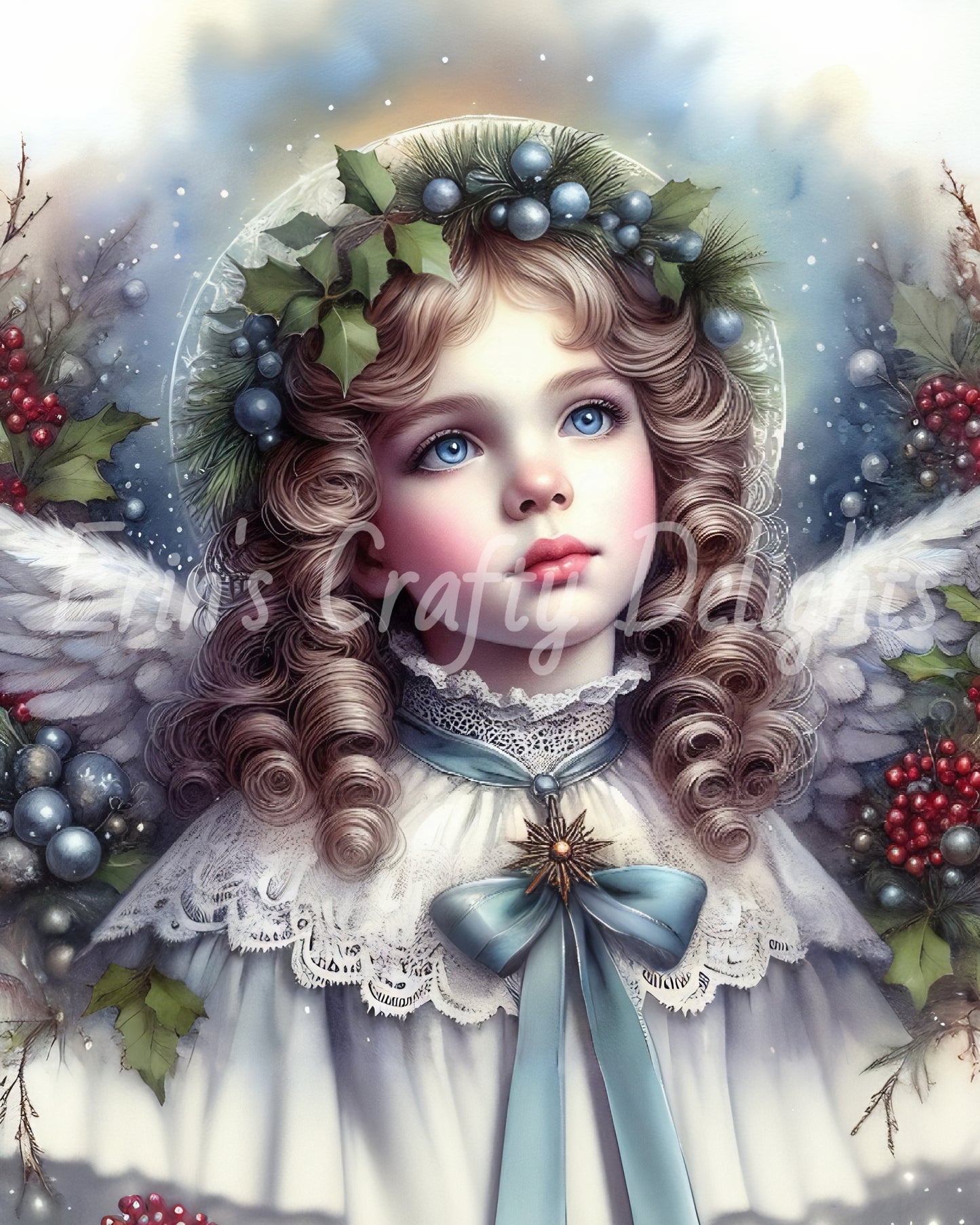 2 Victorian Angel Children