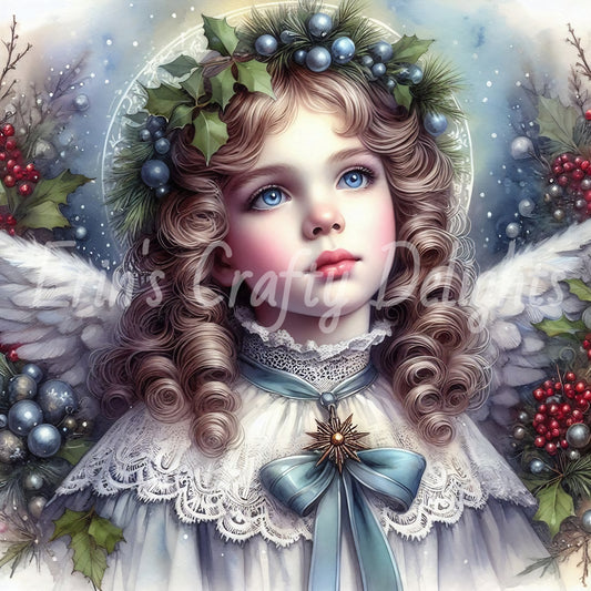 2 Victorian Angel Children