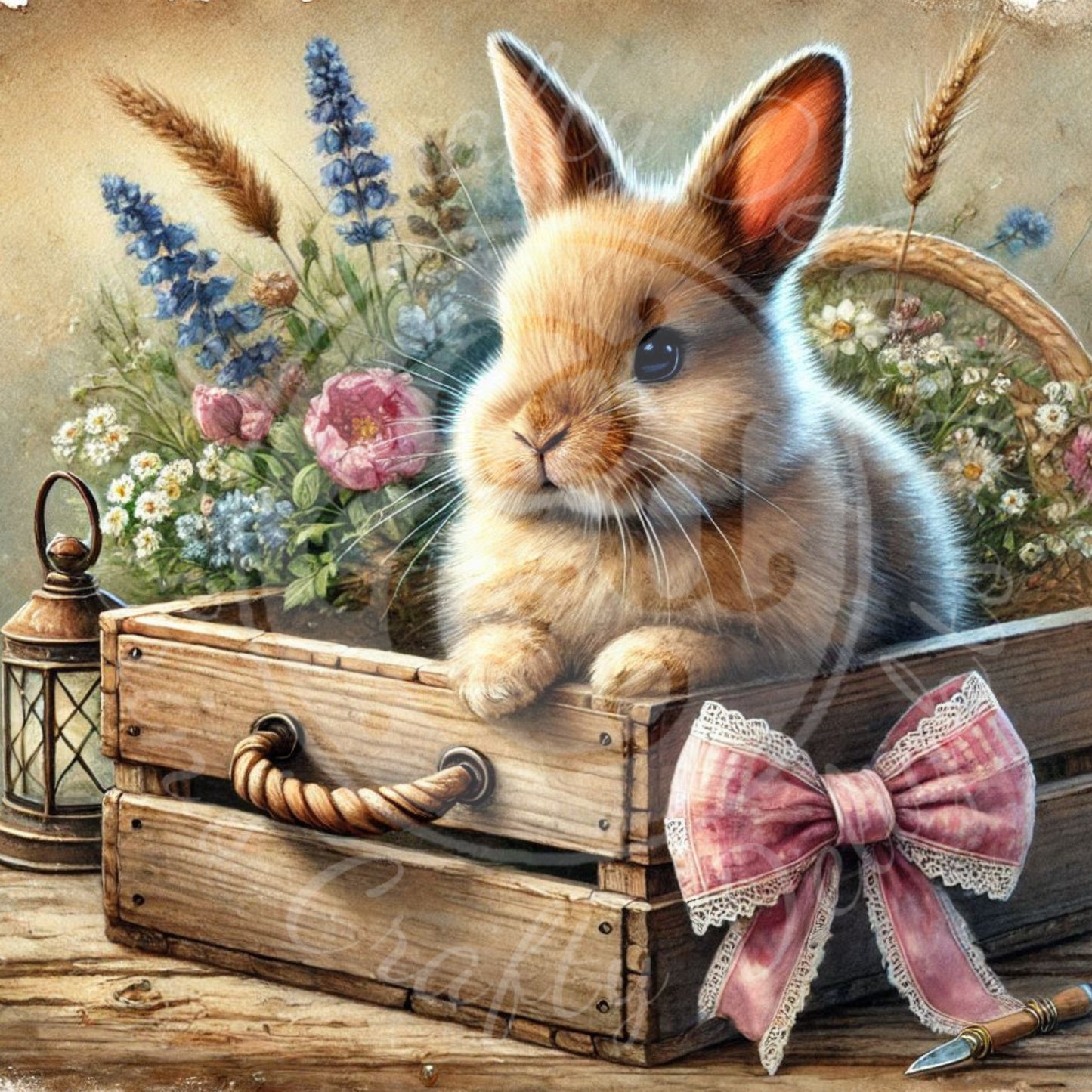 2 Bunny in a Crate