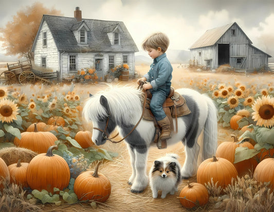 2H Fall Boy & His Pony Printable Set
