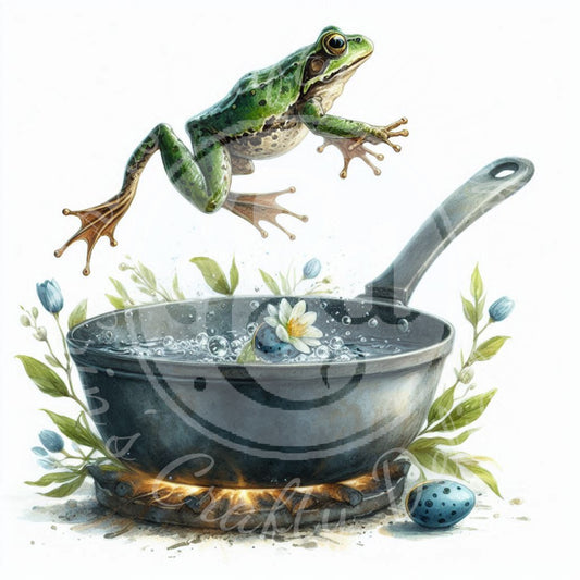 2 Sq Into The Frying Pan 8x8" Printable