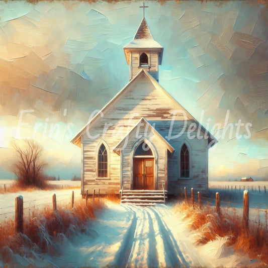 2 Prairie Church in Winter