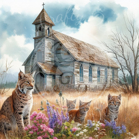 2 Spring Prairie Church and Bobcat