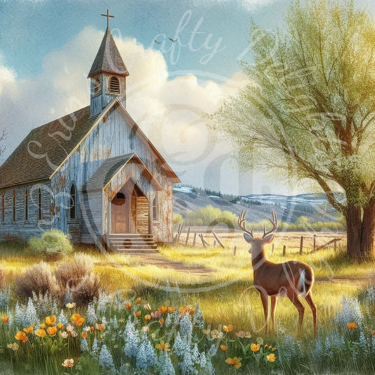 2 Spring Prairie Church and Buck