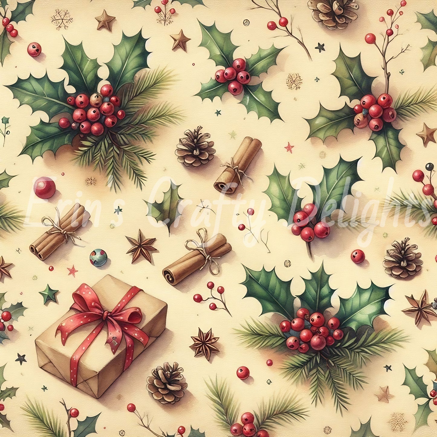 Cowboy Christmas Greenery on Cowhide Bundle