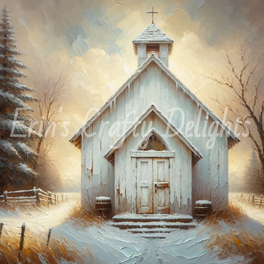 3 Prairie Church in Winter