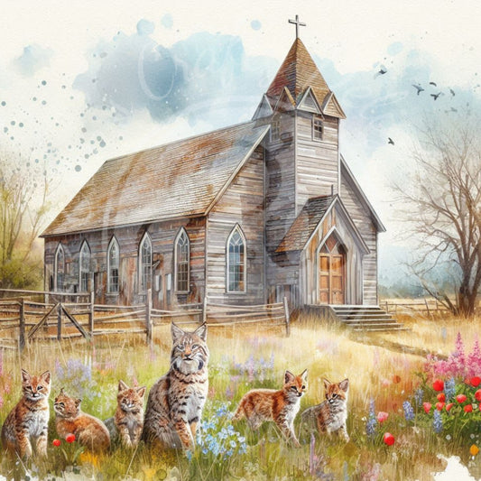 3 Spring Prairie Church and Bobcat