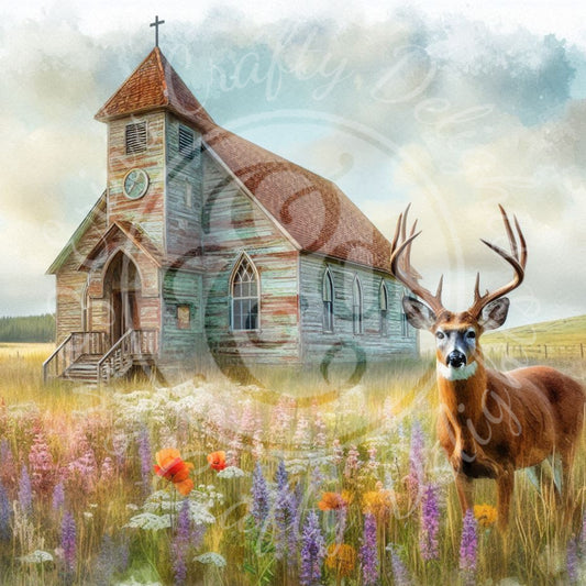 3 Spring Prairie Church and Buck