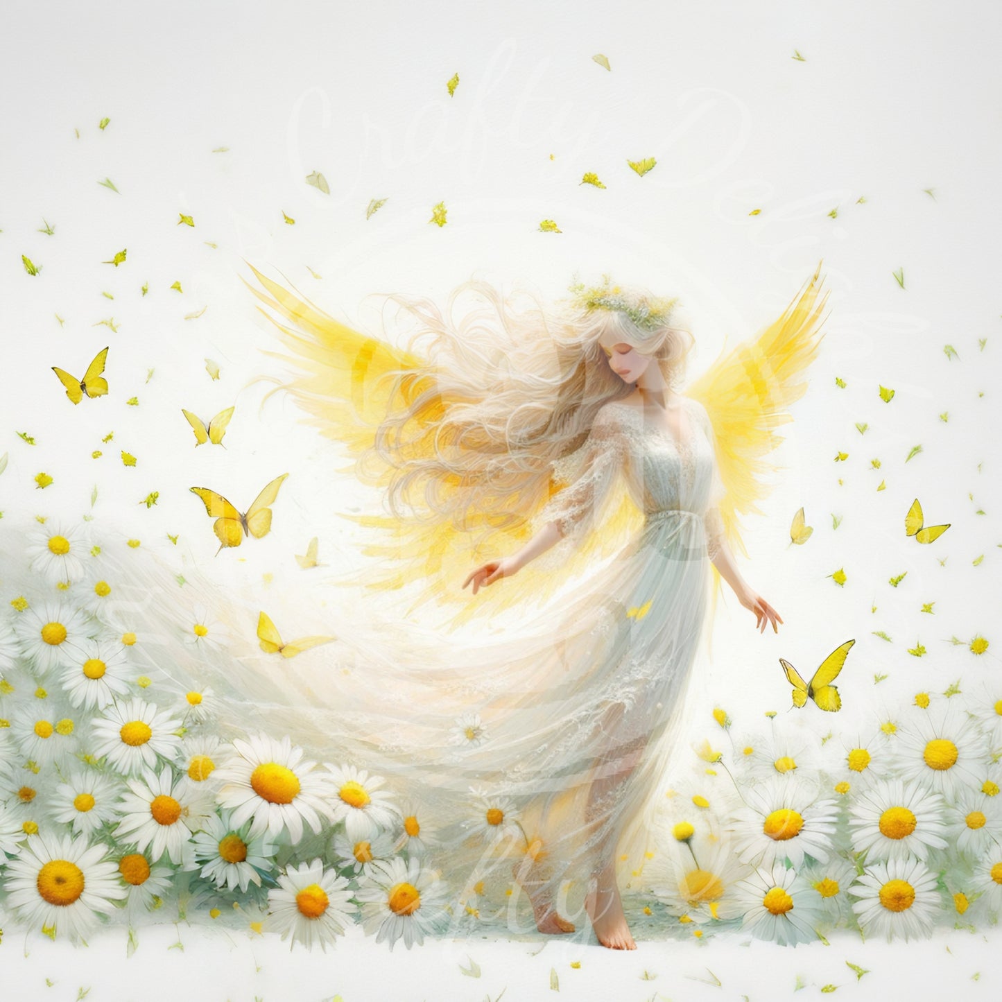 3 VMS Daisy Angel Mix Size Printable Set