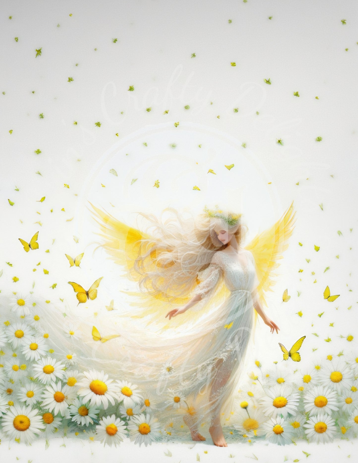 3 VMS Daisy Angel Mix Size Printable Set