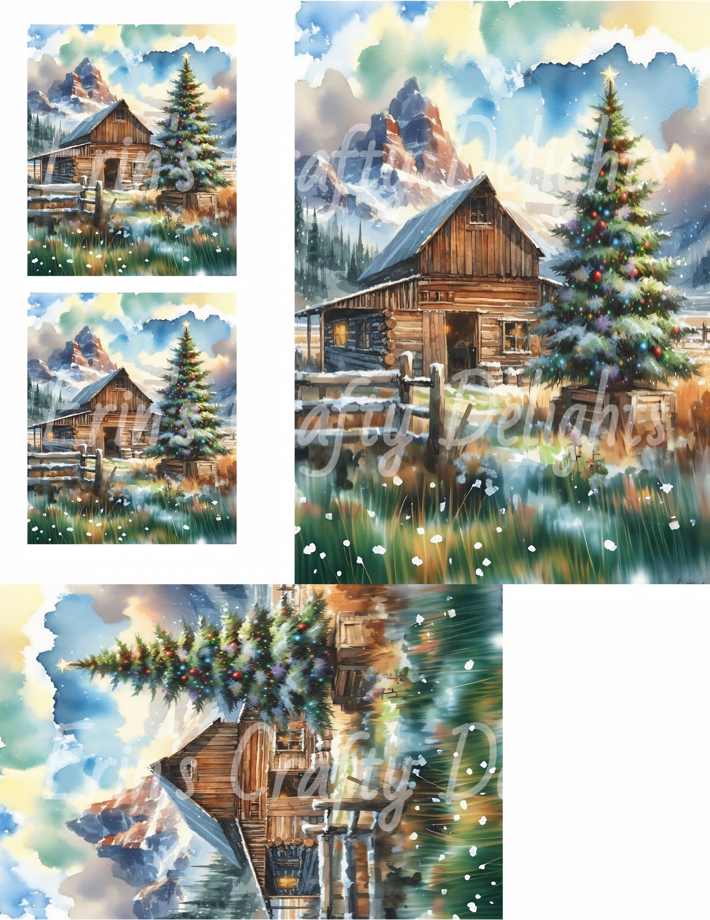 4 Cowboy Christmas Tree