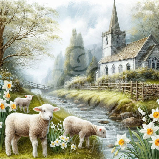 4 Spring Lamb and Church
