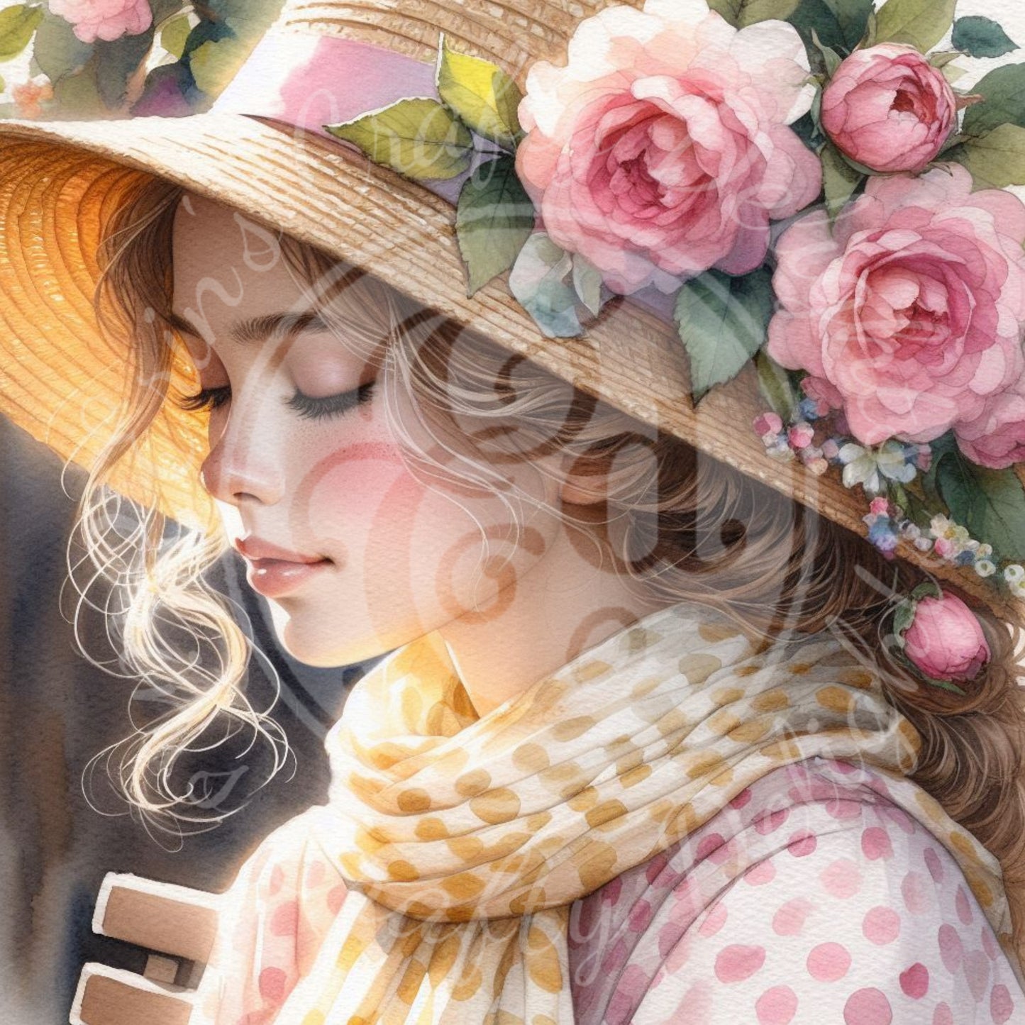 4 Spring Lady in Yellow Scarf