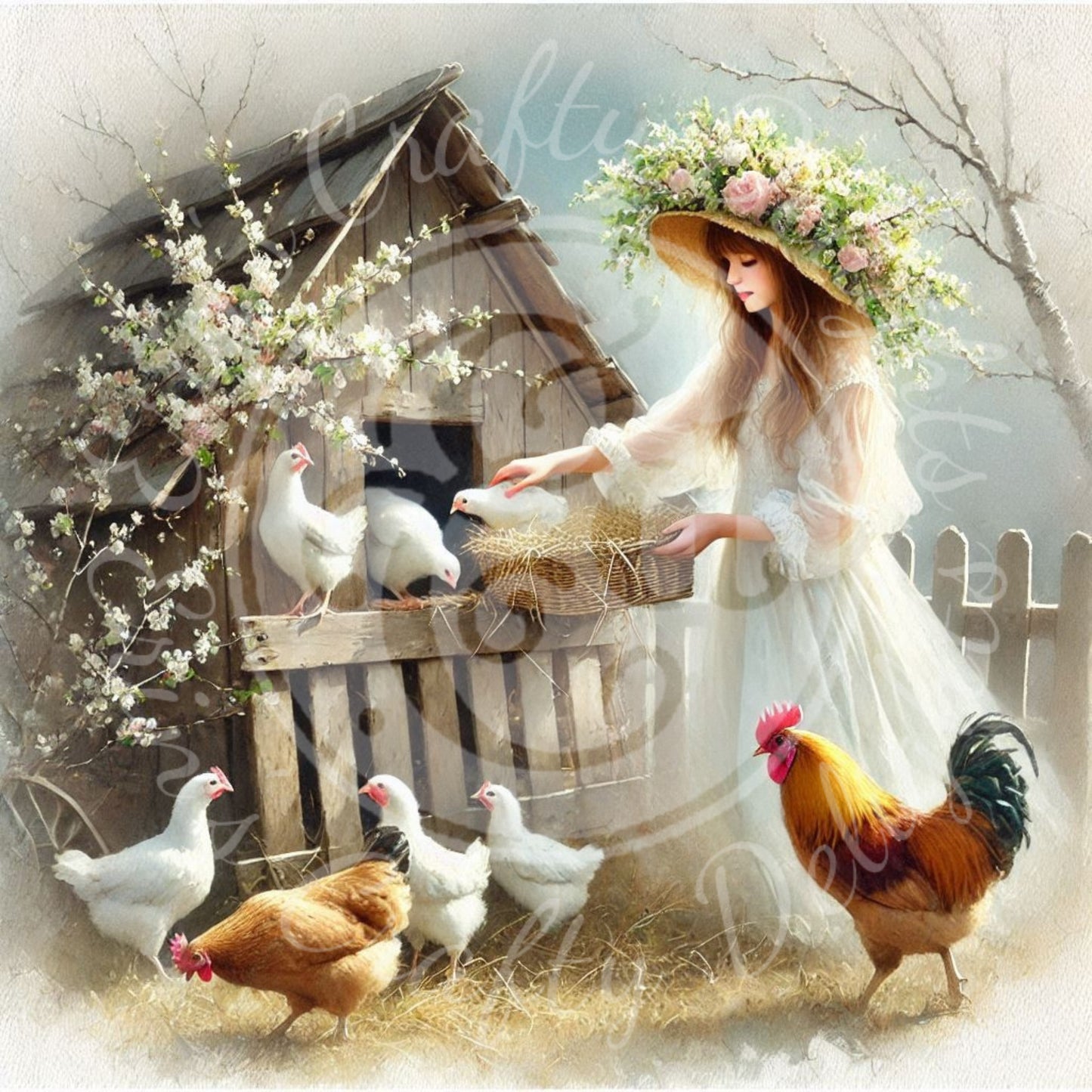 5 Spring Barnyard Scene