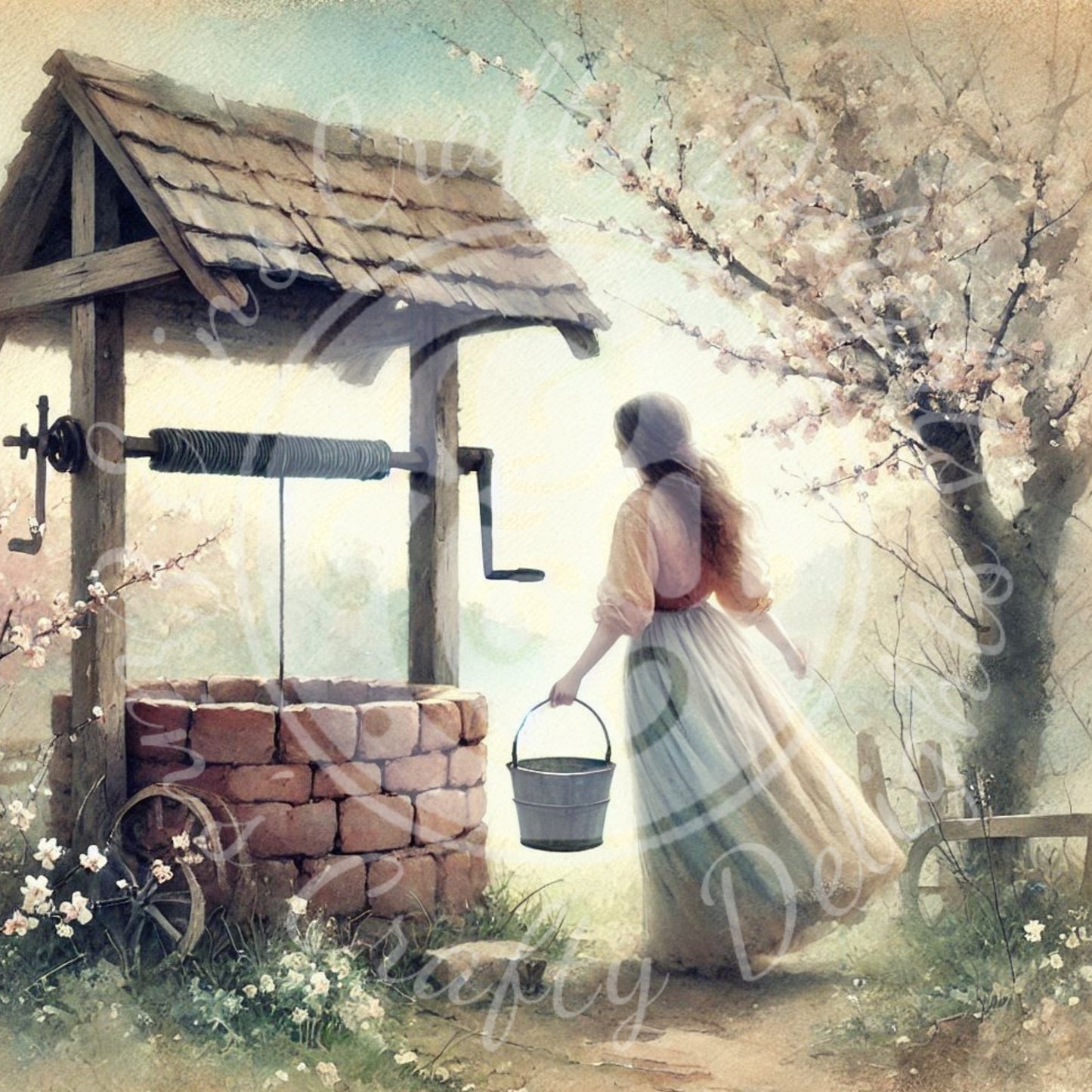 5 Woman Getting Water