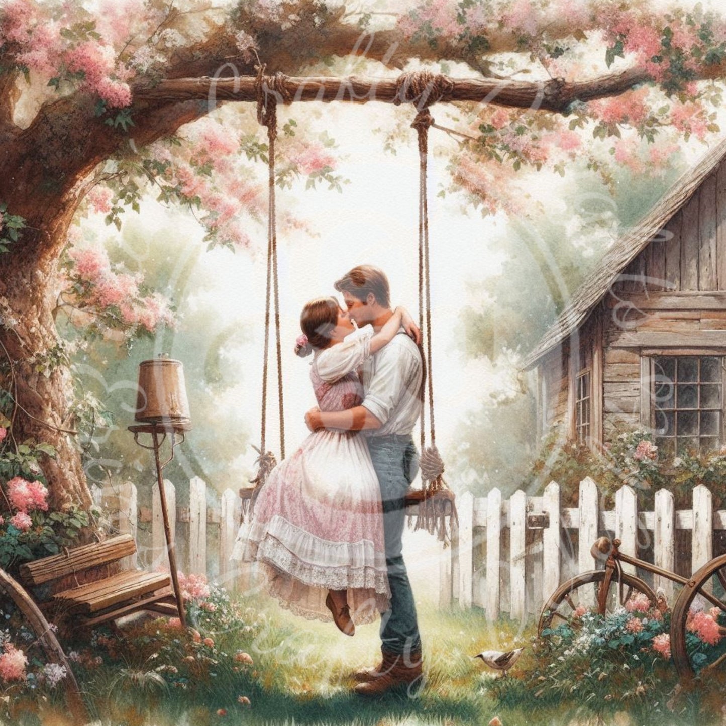 6 Valentine's Day Couple on a Swing