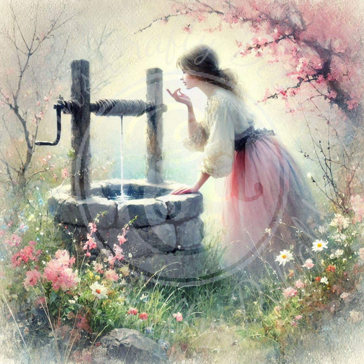 6 Woman Getting Water