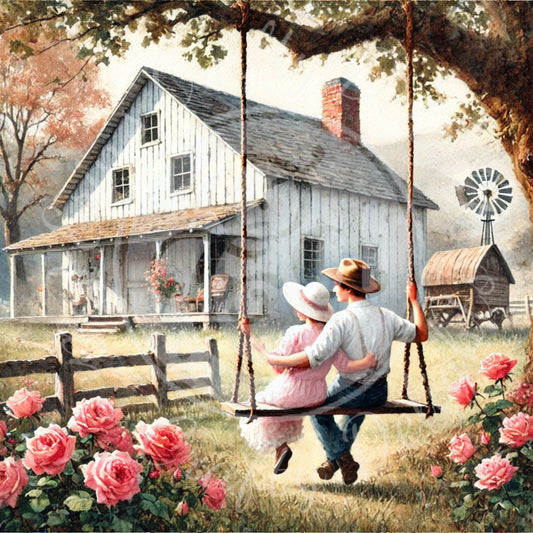 7 Valentine's Day Couple on a Swing