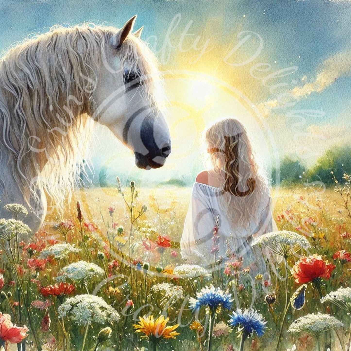 8 Spring Woman & Horse