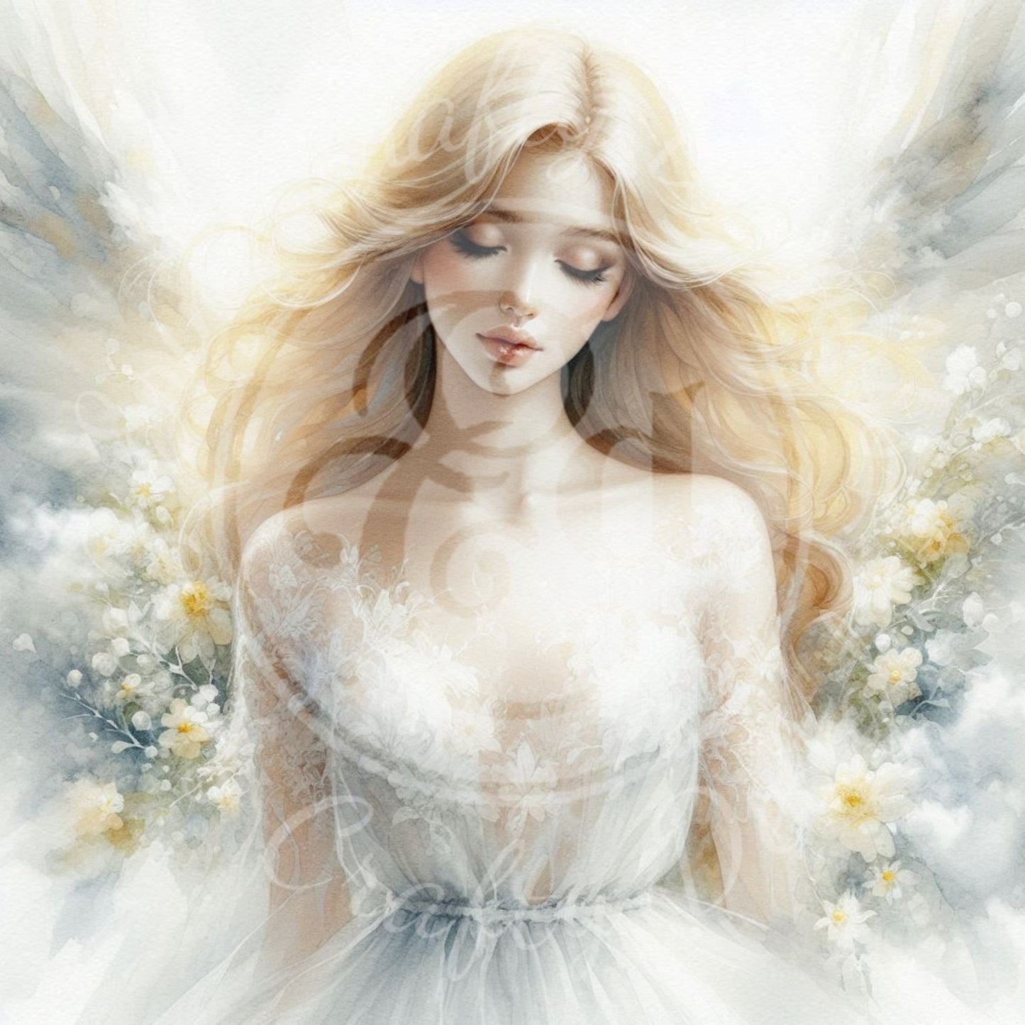 9 VMS Daisy Angel Mix Size Printable Set