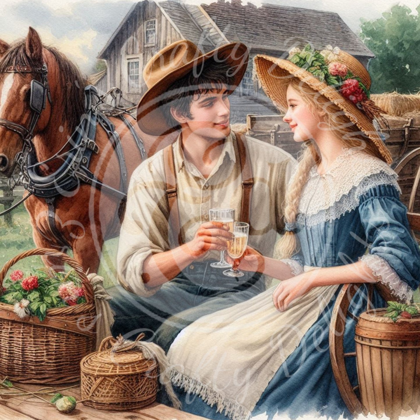 9 Farm Couple in Love